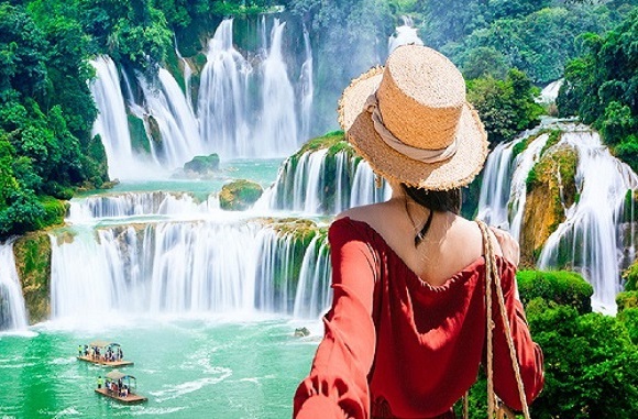 德天跨国瀑布•明仕田园•古龙山峡谷漂流•巴马长寿村 3天